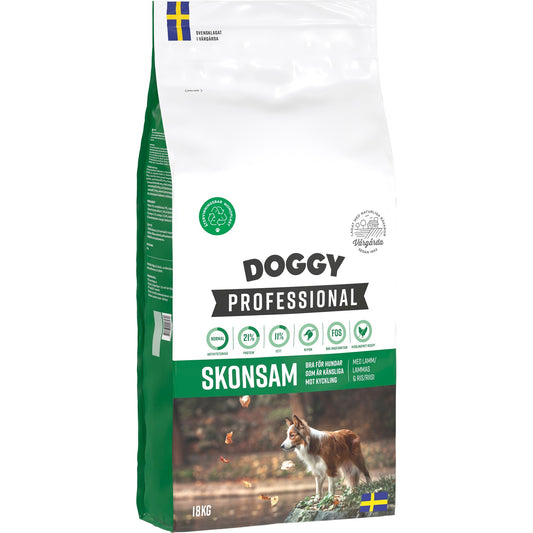 Doggy Professional Skånsomt Hundefôr – Lam & Ris