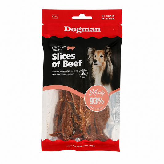 Meaty Slices of Beef Hundegodis