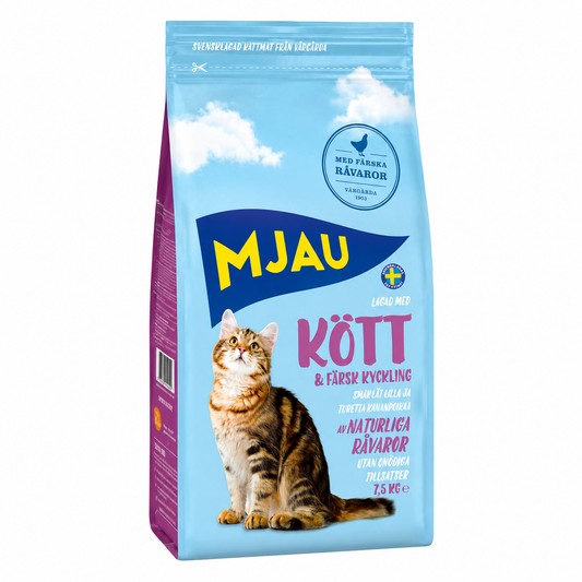 Tørrfôr for Katt med Kjøtt & Kylling