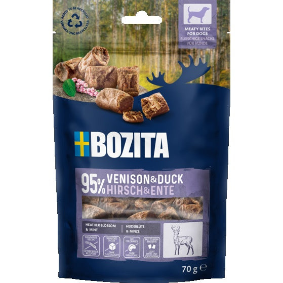 Snacks Meaty Bites Elk & Duck Hundegodis 70g